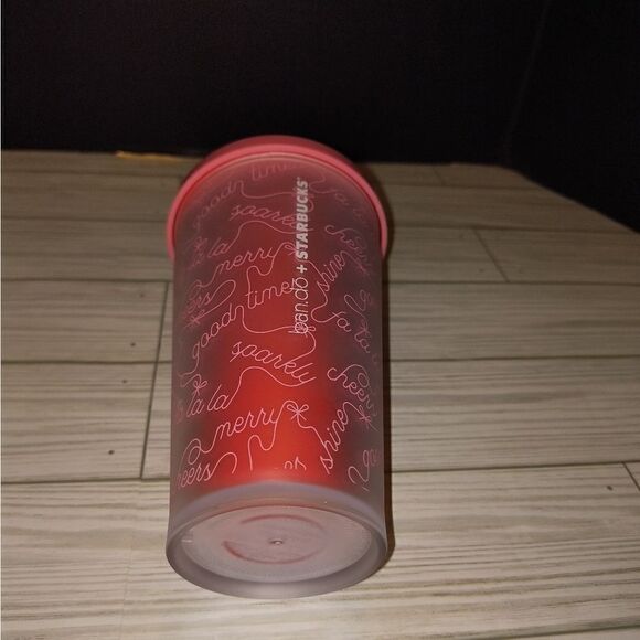 Starbucks Ban.do Limited Edition 16 Oz Holiday Cold Tumbler No Straw - Picture 6 of 6